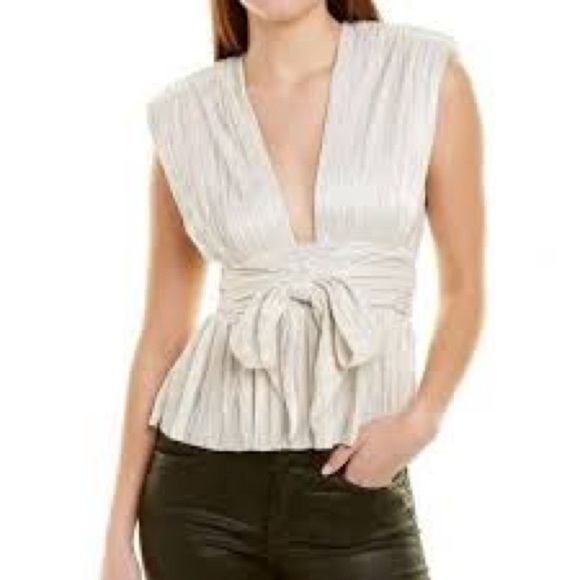 Sabina Musayev Shelby Top in Off White - Picture 2 of 16